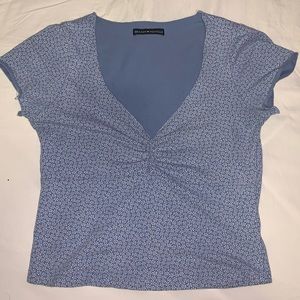 Brandy Melville V-line scrunch flower pattern